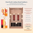 thumbnail image 3 of Dynamic Saunas 2-Person Full Spectrum Infrared Sauna with Lighting and Speakers, Cordoba, 3 of 12