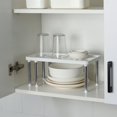 thumbnail image 2 of Estante de almacenamiento retráctil para cocina, estante para almacenar botellas de condimentos, estante para condimentos de acero inoxidable de doble capa, estante para condimentos de mesa, 2 of 5