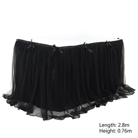 

Rectangle Tulle Table Skirt Cover for Wedding Baby Shower Birthday Party Decorat