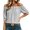 *1-Black, variant on VBVC Women's Off Shoulder Plaid Puff Sleeve Blouse , Ladies' Loose Ruffle Cuff Casual Top , Summer Vacation Beach Shirts For Women,Black,S-3XL