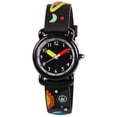 thumbnail image 1 of Venhoo Relojes para niños analógicos 3D lindos dibujos animados impermeables de silicona para niños pequeños relojes de pulsera Time Teacher para niños pequeños-Universo, 1 of 5
