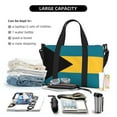 thumbnail image 5 of Travel Duffle Bag Flag Of The Bahamas Weekender Overnight Gym Tote Shoulder Bag Workout Duffel Bag For Women Men, 5 of 6