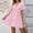 Pink, variant on Boho Summer Dress Short Sleeve Plaid Print Trendy Long Dress Flowy Loose Fit Breathable Maxi Dresses for Women 2026 Beach Supplies for Professional and Smart Casual S