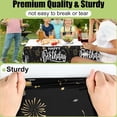 thumbnail image 3 of decorUhome Disposable Birthday Party Tablecloth - 6 Pack, 54 x 108 inch Decorative Rectangular Table Cover, Waterproof Plastic Tablecloth, Black & White, 3 of 8
