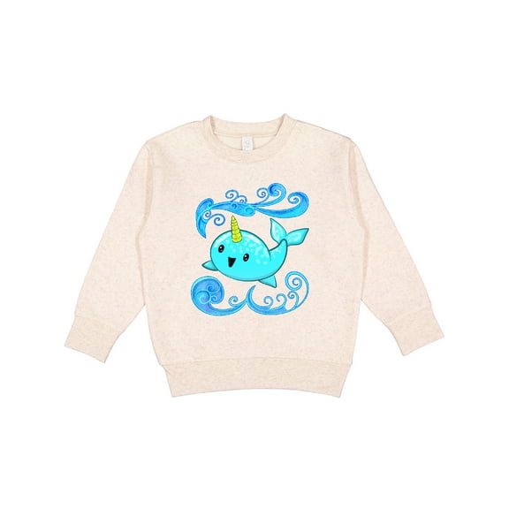Inktastic Cute and Playful Narwhal Toddler Sweatshirt
