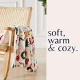 thumbnail image 5 of Fleece/Sherpa Christmas Throw - Super Soft Holiday Printed Blanket for Couch, Chair, or Bed - Cozy, Luxurious Plush - 50" x 60", Holiday Cats, 5 of 6