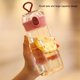 thumbnail image 3 of Advancent Botella de agua con pajita, jugo a prueba de fugas, leche, té de burbujas, taza para beber, tetera de plástico de gran capacidad para Cocina y Comedor 450ml/Rosa Advancent HA067488-01, 3 of 6