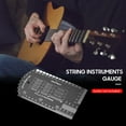thumbnail image 2 of Labymos Baroque String Instruments Gauge String Action Gauge Ruler Pocket-size Metallic Ruler for Electric Bass and Acoustic Guitar String Height & Fret Crown Height Measurement, 2 of 5