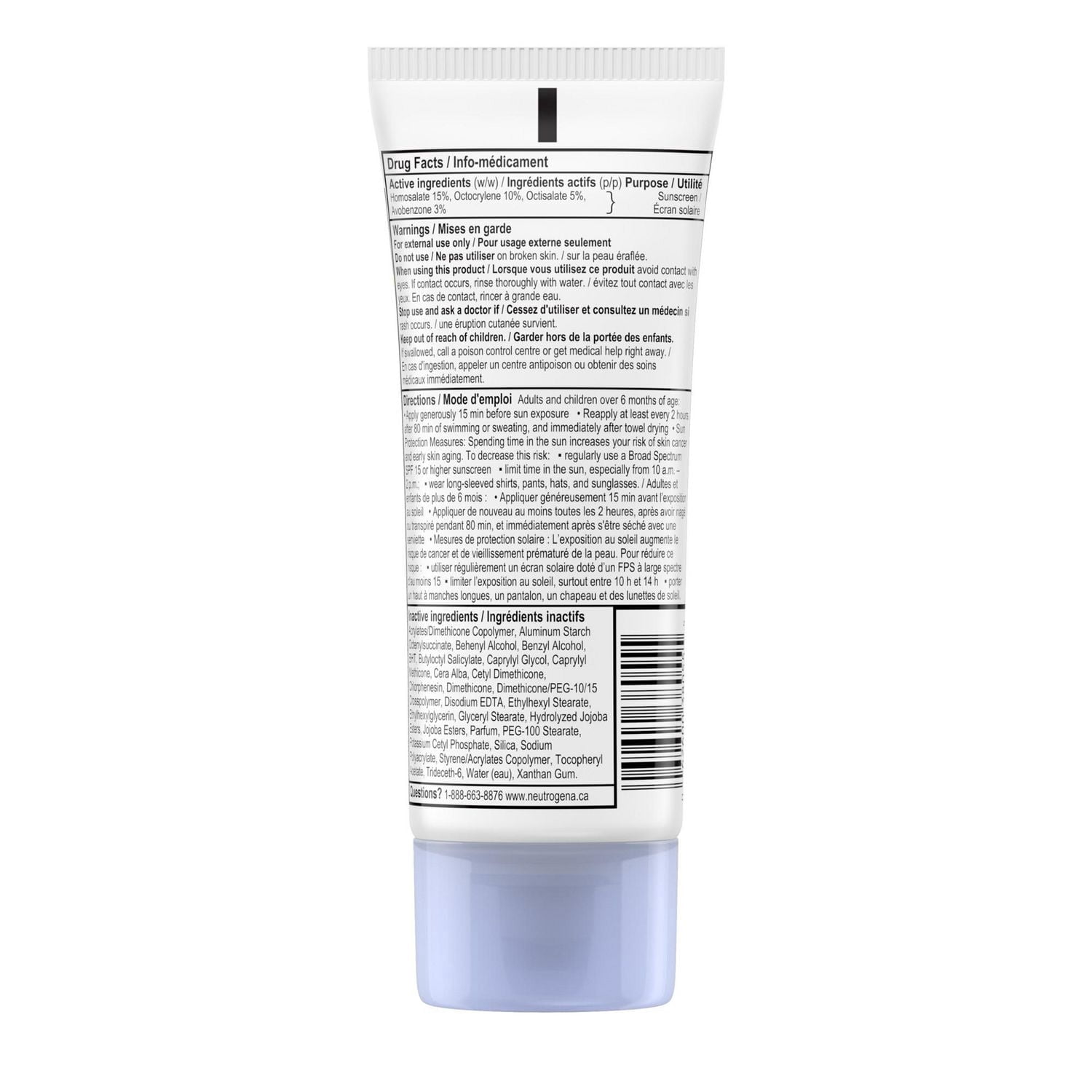 Neutrogena Ultra Sheer Face Sunscreen SPF 60, non-greasy, lightweight