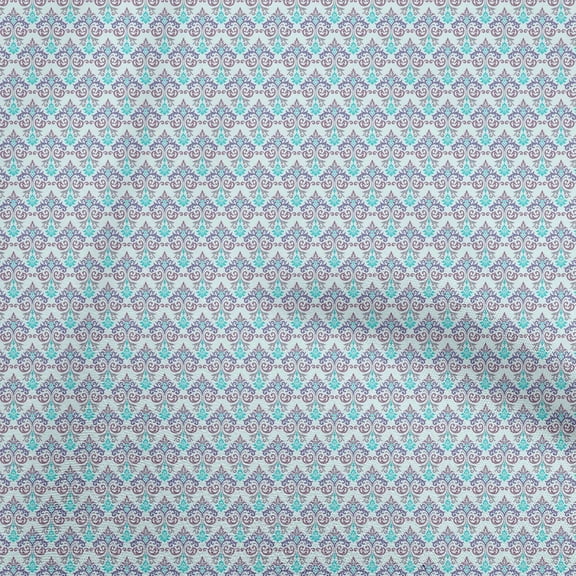 oneOone Viscose Chiffon Light Blue Fabric Damask Sewing Craft Projects Fabric Prints By Yard 42 Inch Wide