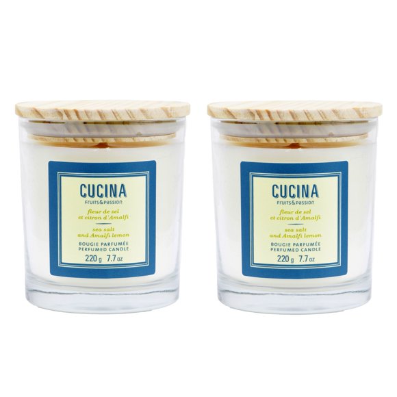 Fruits & Passion Cucina Perfumed Plant Based Wax Candle 7.7 Ounces - 2 Pack