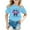 Blue, variant on Boys Summer Shirts Round Neck Solid Color Back To School Shirt Cotton Pullover Tops Preppy Boys' Tops, Tees & Shirts