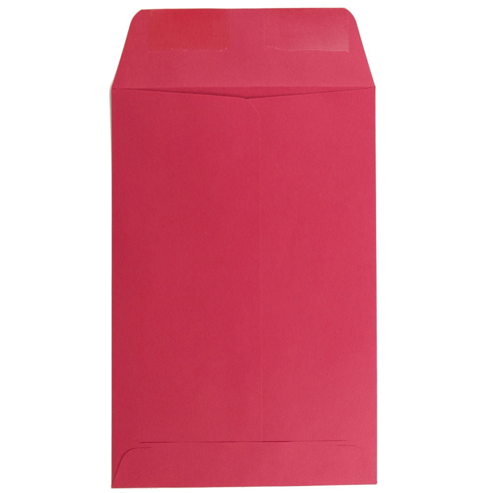 JAM Paper 6 x 9 Catalog Envelopes, Red, 100 per Pack