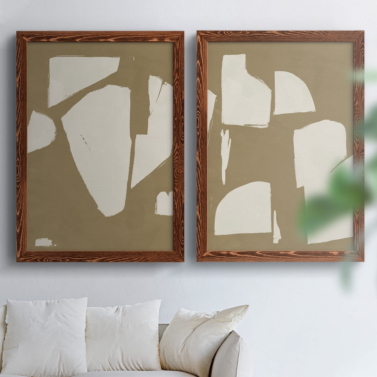 Chunky Abstract III - Premium Framed Canvas 2 Piece Set - Ready to Hang