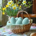 thumbnail image 5 of Moocorvic 2Pcs Knitted Easter Eggs, Easter Decoration Party Favors for DIY Easter Wreath, Centerpiece, Bowl, Basket Fillers, Gifts, Spring, Home, Wedding, Table Decor, 5 of 7