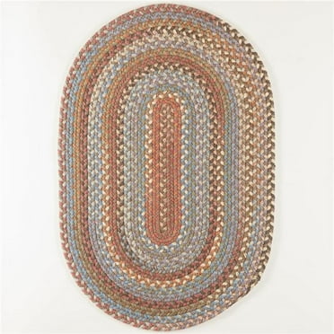 Rhody Rug BH37R024X048 2 x 4 ft. Bar Harbor Mocha Oval Rug, Multi Color