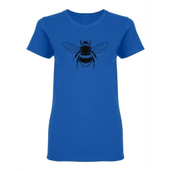 Bumblebee Hand Drawn Design Shaped T-Shirt Women -Image by Shutterstock, Female x-Large