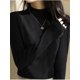 thumbnail image 4 of Suéteres de punto de cuello alto para mujer, jerséis básicos de imprimación, suéter suave y cálido, moda de otoño e invierno, 2024, 4 of 5