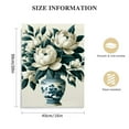 thumbnail image 2 of Nawypu  White Orchid &amp; Magnolia Watercolor Chinoiserie Decor Canvas Print Oriental Vase Blue White Willow Style Porcelain Flower Jar No Frame, 2 of 5