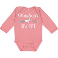 thumbnail image 3 of Inktastic Grandmas Favorite- Heart Grandchild Boys or Girls Long Sleeve Baby Bodysuit, 3 of 5