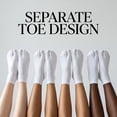 thumbnail image 5 of BlinkLLX 6 Pairs Cotton Toe Socks Low Cut No Show Athletic Socks for Men Women, 5 of 6