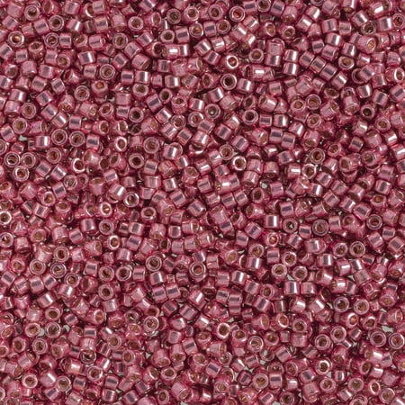 Miyuki Delica 11/0 - Duracoat Galvanized Hot Pink DB1840 - 5.2gms Vial of Japanese Glass Beads