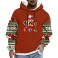 thumbnail image 3 of UVEASISHA Mens Christmas Gifts Big and Tall Fashion Hoodies Funny Santa Claus Graphic Sweatshirt Holiday Casual Fleece Lined Pullover Tops Red S, 3 of 6