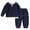 Navy, variant on Bigetiay Stylish Boys Two Piece Outfit Casual Long Sleeve Top with Layered And Comfortable Jogger Pants for School Daily Wear, Size 4-5 Years