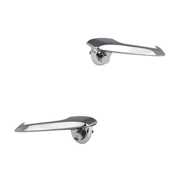 Par de MANIJAS PUERTA EXTERIOR CAMION 1967 al 1972 FORD HUSHAN Delanteras Cromado Metal