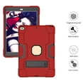 thumbnail image 6 of FIEWESEY For New iPad 10.2 Case 2021,Hybrid Shockproof Rugged Anti-Impact Drop With Stand Protection Case for Apple iPad 10.2 inch Tablet 7th/8th/9th Generation 2019/2020/2021 Released(Red/Black), 6 of 6