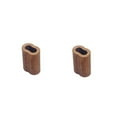 thumbnail image 5 of 3/8" Copper Crimping Loop Sleeve Wire Rope Sleeves Double Barrel Ferrule 10 Pc, 5 of 6