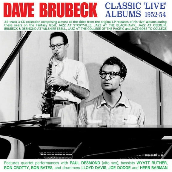 Dave Brubeck - Classic Live Albums 1952-54 - Music & Performance - CD