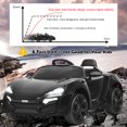 thumbnail image 7 of Infans 12V Kids Ride On Car 2.4G RC Electric Vehicle w/ Lights MP3 Openable Doors Black, 7 of 7
