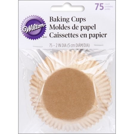 Wilton Cupcake Liners, Unbleached, 75 ct.