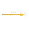 thumbnail image 2 of AURARMLET 5pcs Waterproof Directional Arrow Signs Yellow PVC Reflective Stickers for Postal Use, 2 of 7