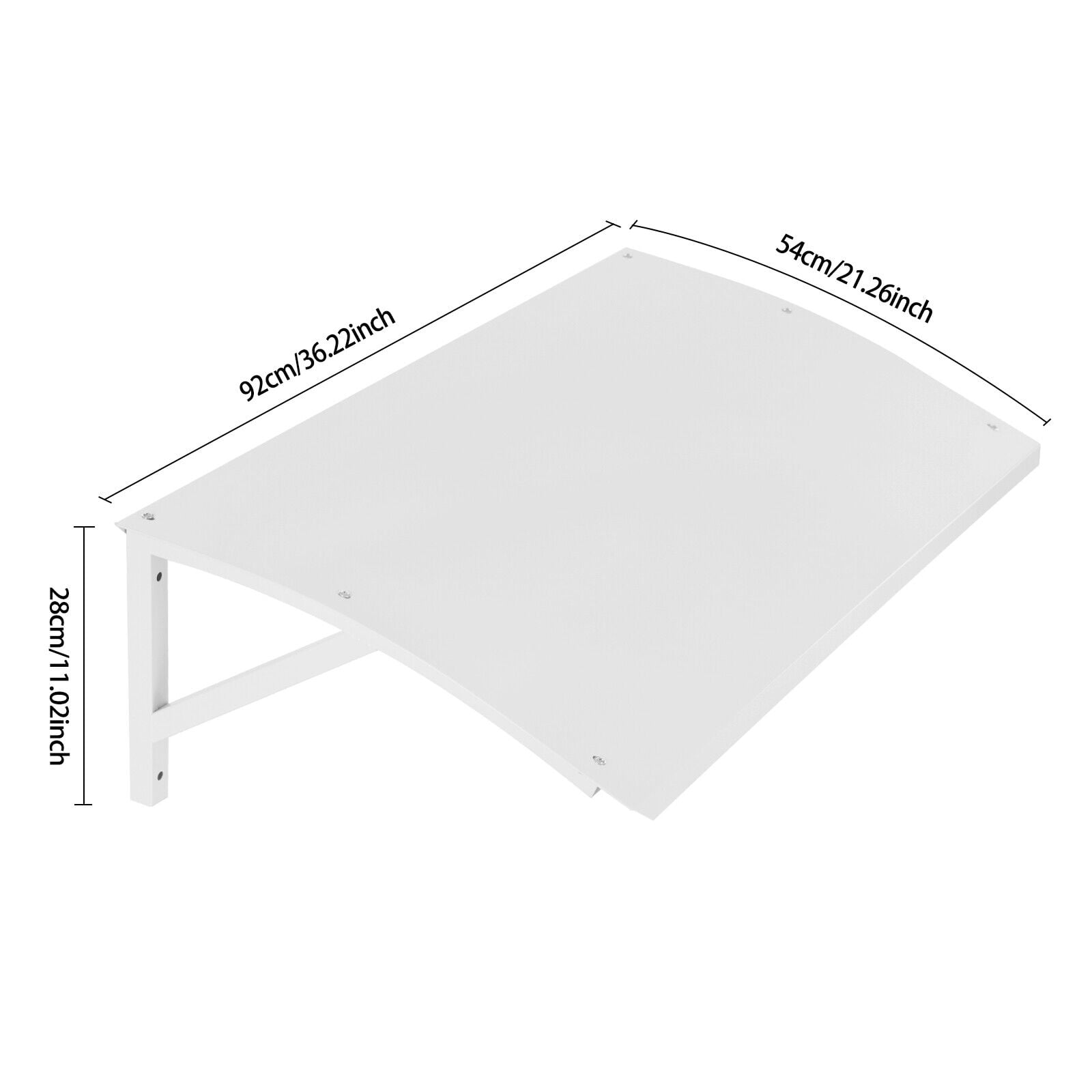Air Conditioning Sun Shade Wall-mounted Air Conditioner Protector Cover for Outdoor Units 92*54*28cm