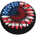 thumbnail image 3 of Bald Eagle American Flag Spare Tire Cover Patriotic USA Independence Day Wheel Protectors Weatherproof Universal Wheel Cover Fit for Rv SUV Travel Trailer Camper Truck July 4th Gifts, 3 of 10