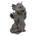 thumbnail image 6 of Ebros Whimsical Garden Dragon with Hippie Peace Sign Gesture Statue 10.5" Tall, 6 of 6
