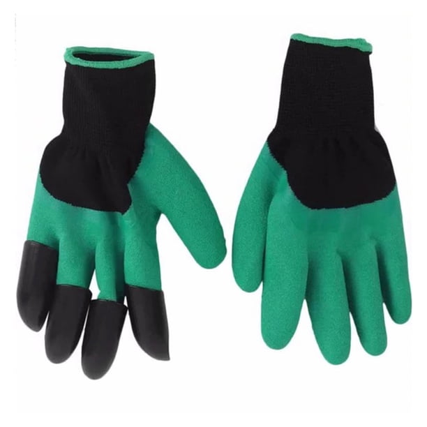 Guantes de jardinería con garra Jadeshay par de guantes de trabajo material nailon + látex