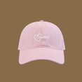 thumbnail image 2 of XIAOCHA Women's Embroidered Baseball Cap Adjustable Hat Band Outdoor Ball Hat,Pink, 2 of 4
