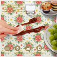 thumbnail image 6 of Pioneer Flower Floral Print Pattern Round Tablecloth 60 X 60 Inch, Wrinkle Resistant Wipeable Table Cloth for Kitchen Dining Picnic Patio Party, 6 of 6