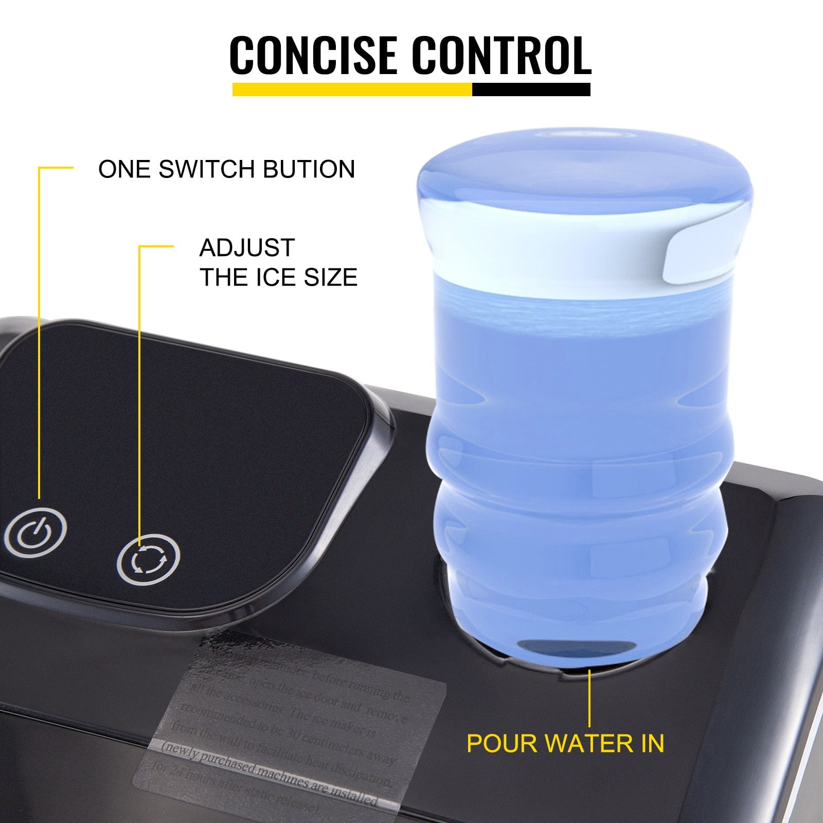 Ice Maker Machine With Ice Scoop And Basket Countertop 40 LBS In 24 Hours Compact And Self Cleaning For Home /Kitchen/Office