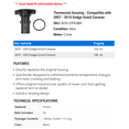 thumbnail image 2 of Thermostat Housing - Compatible with 2007 - 2010 Dodge Grand Caravan 2008 2009, 2 of 2