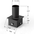 thumbnail image 4 of 5" Square Pole Tenon Adaptor with 2-3/8" O.D Tenon for Slip Fit Area Light, 4 of 5