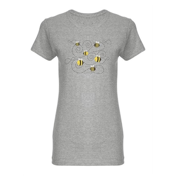 Group Of Bees Flying T-Shirt Women -Image by Shutterstock, Female 3X-Large