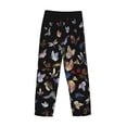 thumbnail image 5 of Goofa Butterfly1 Printed Soft Pajama Pants for Men, Wide Leg Comfy Casual Lounge Yoga Pants-Large, 5 of 9
