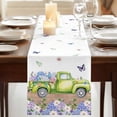 thumbnail image 3 of Table Runners 72 Inches Long Dress Scarves, Blue Purple Floral Farmhouse Kitchen Table Runner, Coffee Tablerunners, Spring Country Hydrangea Flower Truck 16x72 Inch, 3 of 9