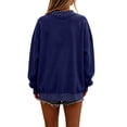 thumbnail image 4 of Women Polka Dot Mockneck Sweatshirt Y2k Long Sleeve Pullover Top, L, 4 of 4