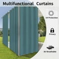 thumbnail image 4 of Rideaux Intérieurs Extérieurs pour Patio \ Panneau de Rideau à Oeillets Bloquant le Soleil pour Intimité, Rideaux Résistants aux Intempéries pour Gazebo, Véranda avant, Pergola, Kaki G x H Panneau, 4 of 8
