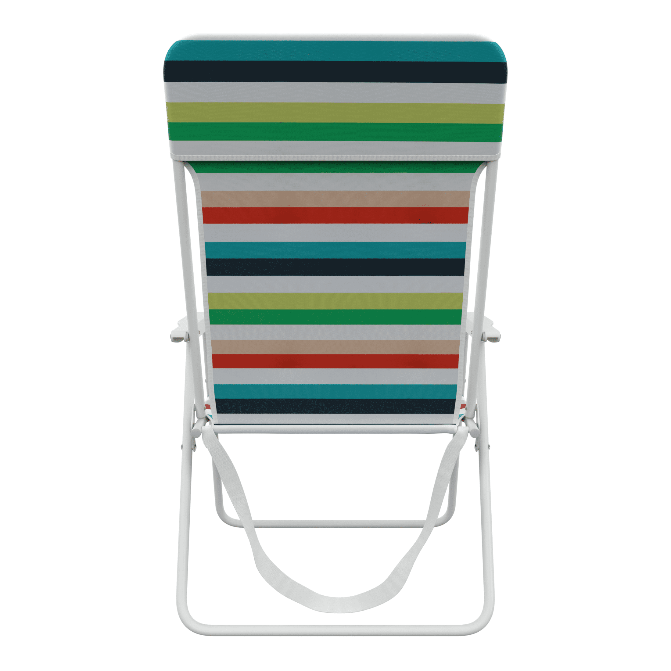 Mainstays Steel Folding Beach Chair, Multi Stripe